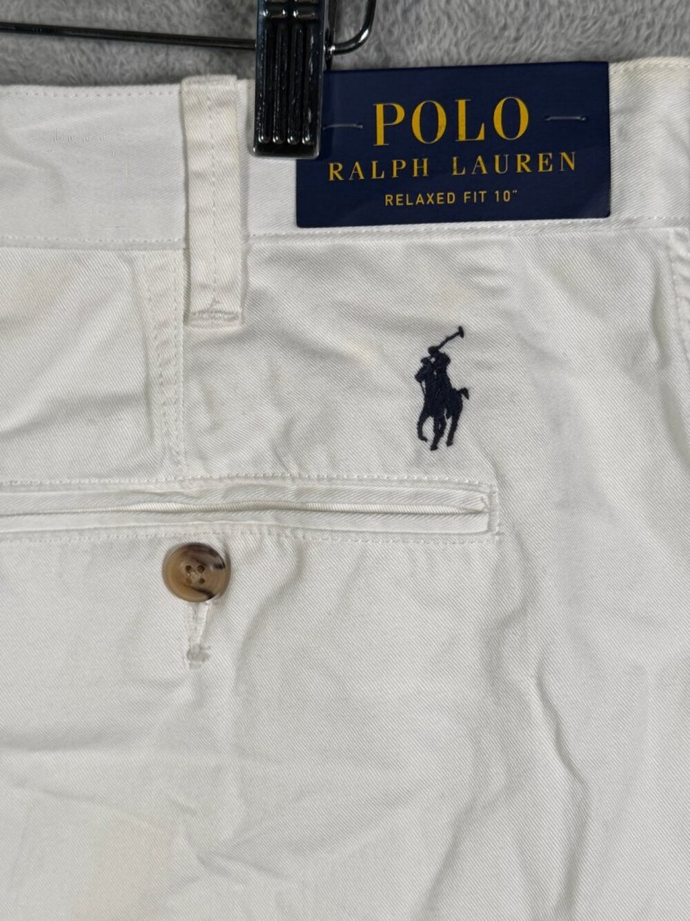 Polo Ralph Lauren Shorts Mens 34 White RELAXED Fit 10 Chino $99